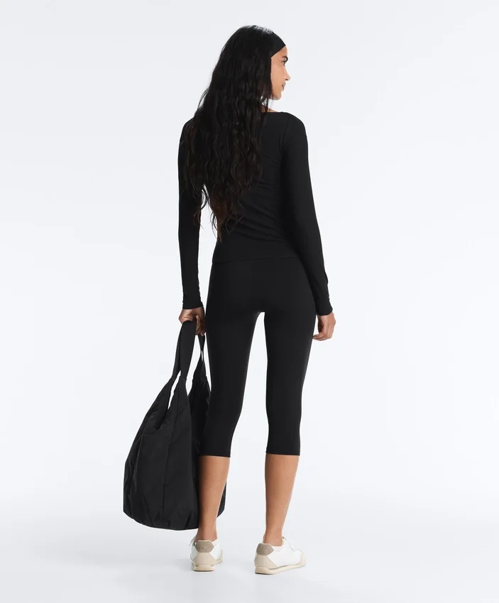 Rib Modal Blend Boat Neck T-Shirt Rib Modal Blend Boat Neck T-Shirt