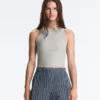 Rib Modal Blend Long Tank Top Rib Modal Blend Long Tank Top
