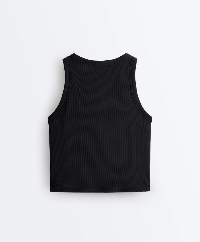 Rib Modal Blend Long Tank Top Rib Modal Blend Long Tank Top