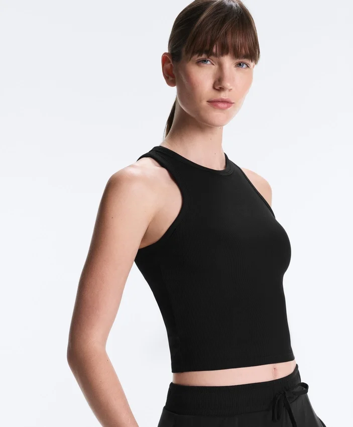 Rib Modal Blend Long Tank Top Rib Modal Blend Long Tank Top