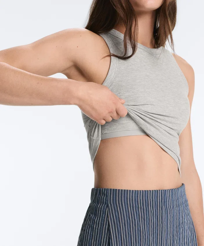Rib Modal Blend Long Tank Top Rib Modal Blend Long Tank Top