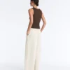 Rib T-Shirt with Wide Straps, Cotton and Modal Rib T-Shirt with Wide Straps, Cotton and Modal