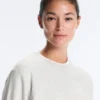 Round Neck Fleece Cotton Blend Marl Sweatshirt Round Neck Fleece Cotton Blend Marl Sweatshirt