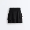 Ruffled High Rise Compressive Mini Skirt Ruffled High Rise Compressive Mini Skirt