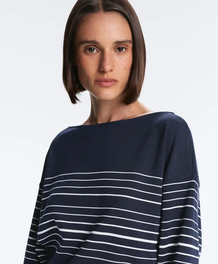 Sailor Stripe Soft-Touch Sweatshirt with Modal Sailor Stripe Soft-Touch Sweatshirt with Modal