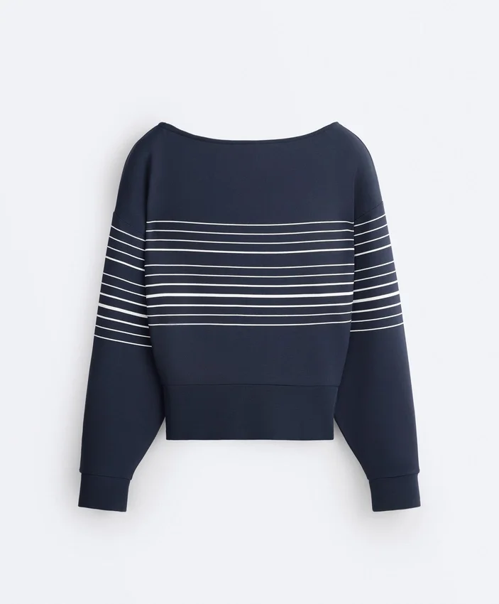 Sailor Stripe Soft-Touch Sweatshirt with Modal Sailor Stripe Soft-Touch Sweatshirt with Modal