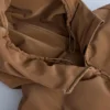Satin Padded Jacket 80% Down and 20% Feather Minardi Piume Ski Water-Resistant