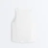 Seamless Sleeveless Smocked T-Shirt Seamless Sleeveless Smocked T-Shirt