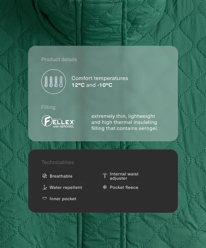 Short Fellex® Aerogel Padded Jacket Short Fellex® Aerogel Padded Jacket