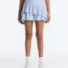 Short High Rise Skirt with Striped Ruffles Short High Rise Skirt with Striped Ruffles