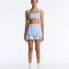 Short High Rise Skirt with Striped Ruffles Short High Rise Skirt with Striped Ruffles