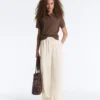 Short Sleeve Openwork Knit Polo Shirt Short Sleeve Openwork Knit Polo Shirt