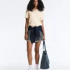 Short Sleeve Openwork Knit Polo Shirt Short Sleeve Openwork Knit Polo Shirt