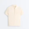 Short Sleeve Openwork Knit Polo Shirt Short Sleeve Openwork Knit Polo Shirt