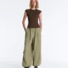 Short-Sleeved Rib Top with Cotton and Modal Short-Sleeved Rib Top with Cotton and Modal
