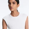 Short-Sleeved Rib Top with Cotton and Modal Short-Sleeved Rib Top with Cotton and Modal