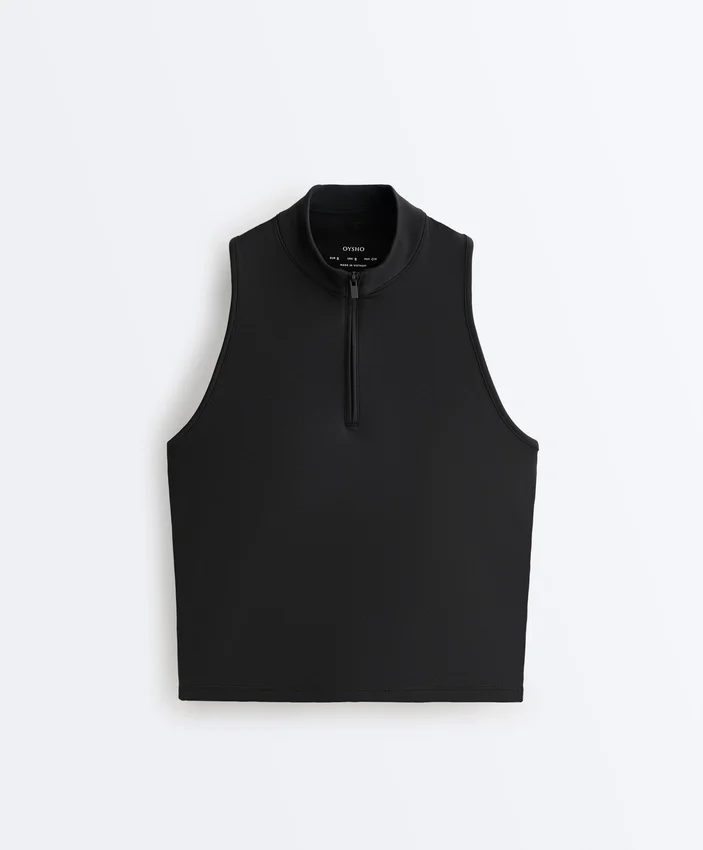 Sleeveless Half-Zip T-Shirt Sleeveless Half-Zip T-Shirt