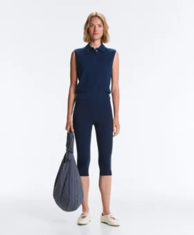 Sleeveless Open Knit Jumper