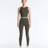 Comfortlux High Rise Rib Ankle-Length Leggings Comfortlux High Rise Rib Ankle-Length Leggings