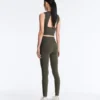 Comfortlux High Rise Rib Ankle-Length Leggings Comfortlux High Rise Rib Ankle-Length Leggings