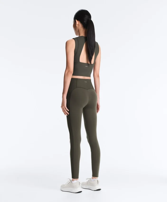 Comfortlux High Rise Rib Ankle-Length Leggings Comfortlux High Rise Rib Ankle-Length Leggings