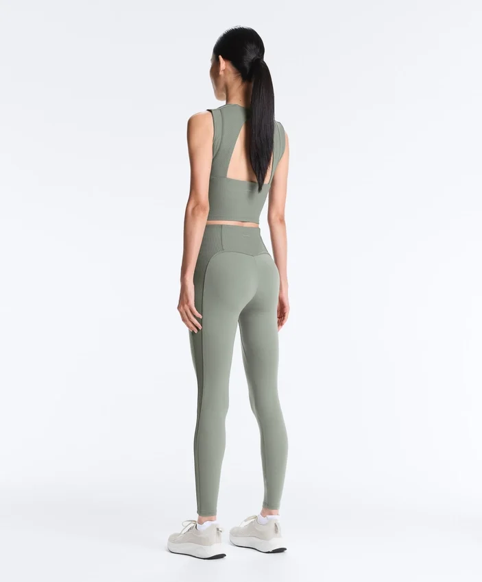 Comfortlux High Rise Rib Ankle-Length Leggings Comfortlux High Rise Rib Ankle-Length Leggings