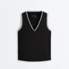 Sleeveless V-Neck T-Shirt Sleeveless V-Neck T-Shirt