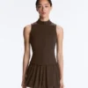 Sleeveless Zip T-Shirt Sleeveless Zip T-Shirt