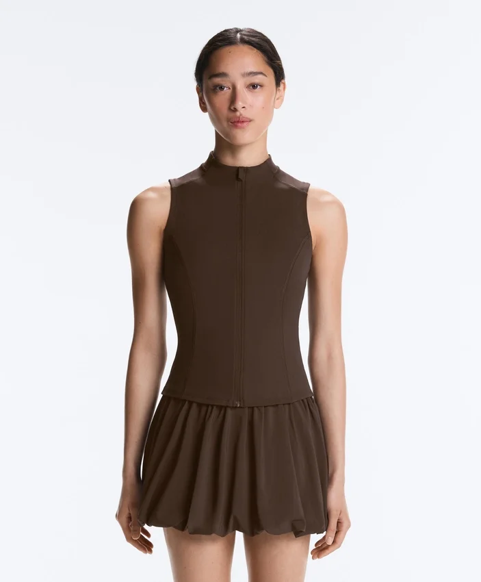 Sleeveless Zip T-Shirt Sleeveless Zip T-Shirt