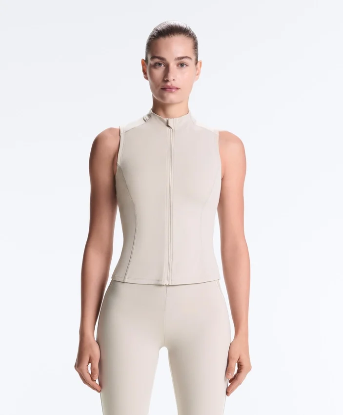 Sleeveless Zip T-Shirt Sleeveless Zip T-Shirt