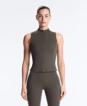 Sleeveless Zip T-Shirt