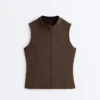 Sleeveless Zip T-Shirt Sleeveless Zip T-Shirt