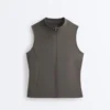 Sleeveless Zip T-Shirt Sleeveless Zip T-Shirt