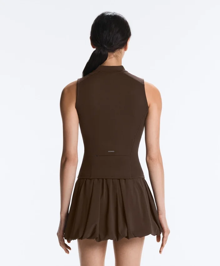 Sleeveless Zip T-Shirt Sleeveless Zip T-Shirt
