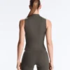 Sleeveless Zip T-Shirt Sleeveless Zip T-Shirt