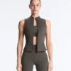 Sleeveless Zip T-Shirt Sleeveless Zip T-Shirt