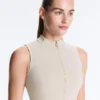 Sleeveless Zip T-Shirt Sleeveless Zip T-Shirt