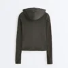 Slim Fit Knit Jacket with Hood Slim Fit Knit Jacket with Hood