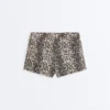 Snake Print High Rise Bikini Shorts Snake Print High Rise Bikini Shorts