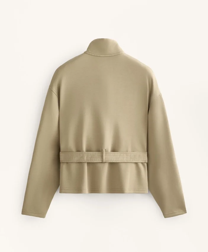 Soft-Touch Belted Jacket with Modal Soft-Touch Belted Jacket with Modal