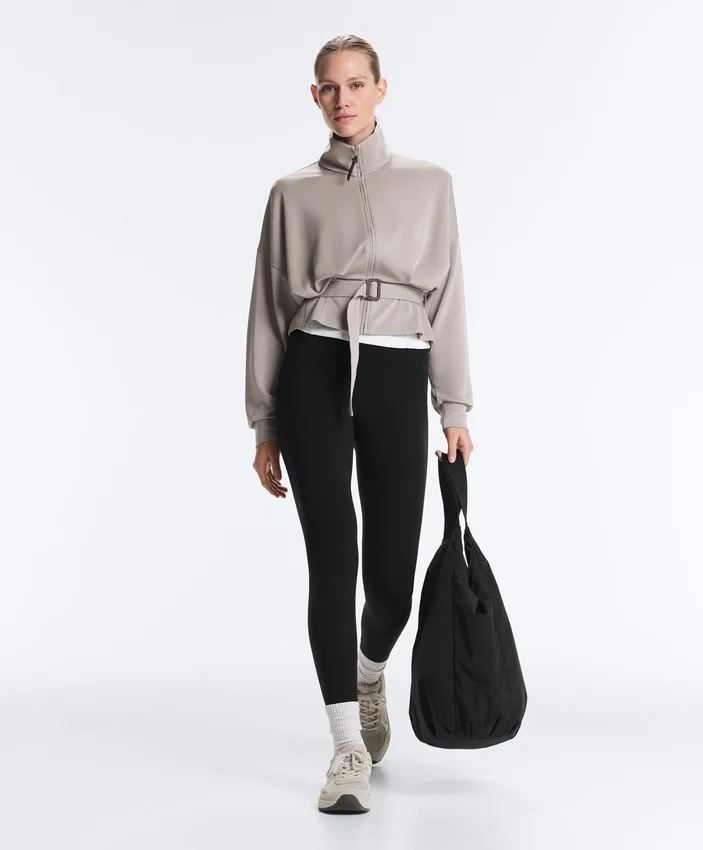 Soft-Touch Corset Belt Jacket with Modal Soft-Touch Corset Belt Jacket with Modal