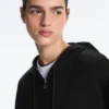 Soft-Touch Hooded Jacket with Modal