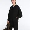 Soft-Touch Hooded Jacket with Modal