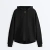 Soft-Touch Hooded Jacket with Modal