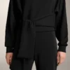 Soft-Touch Knotted Sweatshirt with Modal Soft-Touch Knotted Sweatshirt with Modal