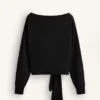 Soft-Touch Knotted Sweatshirt with Modal Soft-Touch Knotted Sweatshirt with Modal