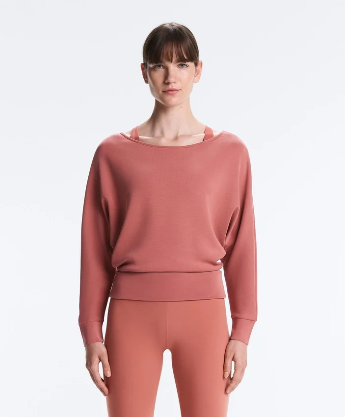 Soft-Touch Modal Boat Neck Sweatshirt Soft-Touch Modal Boat Neck Sweatshirt