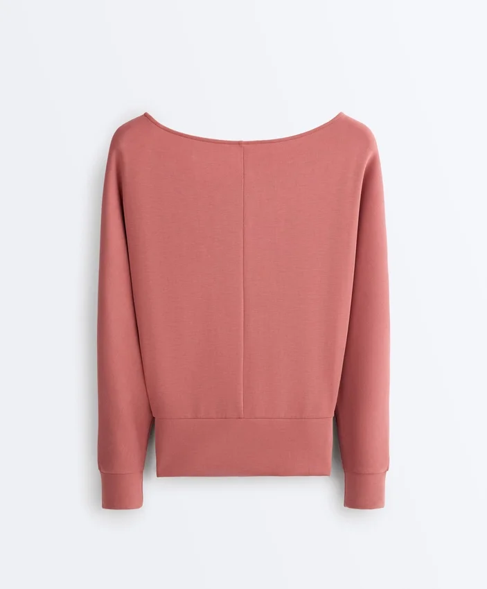 Soft-Touch Modal Boat Neck Sweatshirt Soft-Touch Modal Boat Neck Sweatshirt