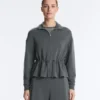 Soft-Touch Modal Jacket with Adjustable Waist and High Collar Soft-Touch Modal Jacket with Adjustable Waist and High Collar