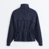 Soft-Touch Modal Jacket with Adjustable Waist and High Collar Soft-Touch Modal Jacket with Adjustable Waist and High Collar